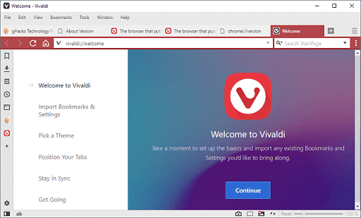 Vivaldi- lightest weight browser