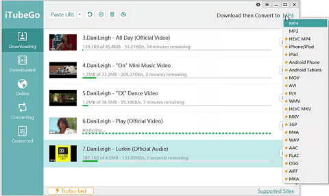 iTubeGo- best free Keepvid alternatives for Android, Mac, and other OS