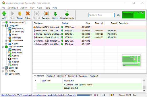 Internet Download Accelerator (IDA)- best IDM alternative