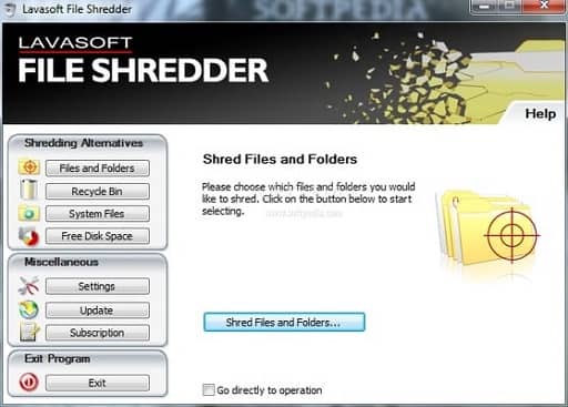 Lavasoft File Shredder- best file shredders for Windows 10