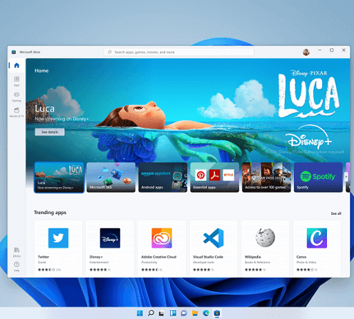 Features of the All-New Windows 11- Modified Microsoft Store