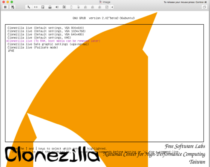 CloneZilla mac