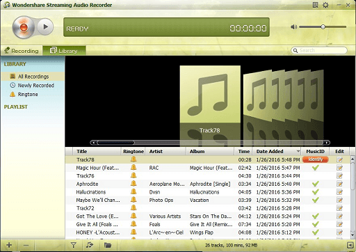 Wondershare Streaming Audio Recorder- best Spotify music converter for Windows