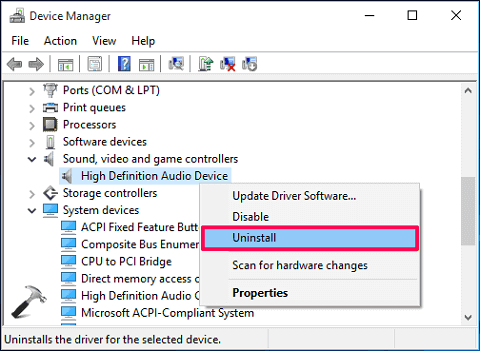 Reinstall the GIGABYTE motherboard driver through Device Manager