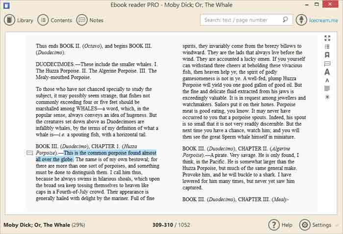 Icecream Ebook Reader