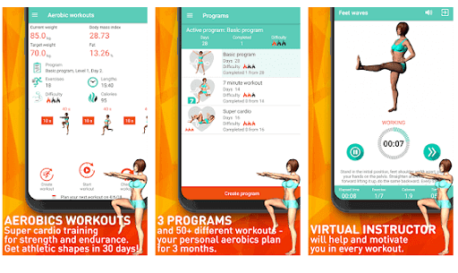 Aerobics workout at home - endurance training