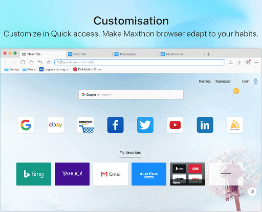 Maxthon Browser- free web browser for Mac