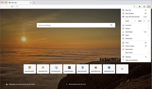 Microsoft Edge- alternative to Safari on macOS