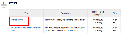 the updated driver from Brother’s website- download the driver as per your need