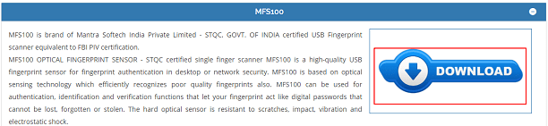 Download driver via Mantra’s website