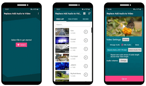 Replace Add Audio to Video