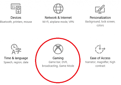 Turn on the game mode