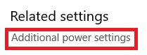 Use Power Options to Solve Display Brightness Not Working