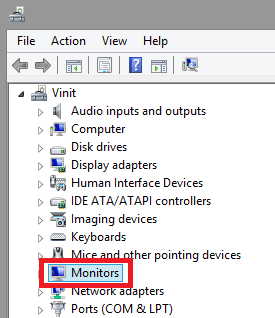 Try to Enable your Generic PnP Monitor