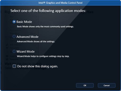 Use the Graphics Properties of your Graphics Card - select the mode of setting