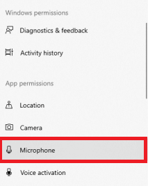 Head over to the Microphone head