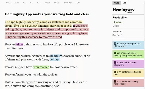Hemingway Editor