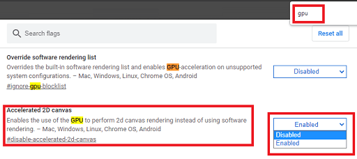 Disable Google Chrome Flags to Fix Black Screen