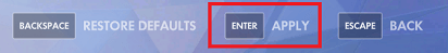 After the Settings are changed, click on Apply