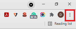 Update Google Chrome- click on options