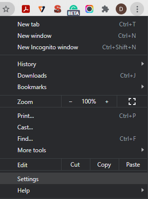 Update Google Chrome- go to setting