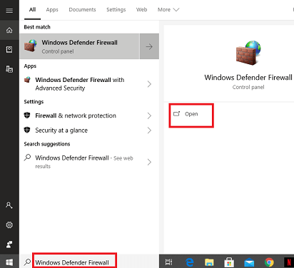 Check your Antivirus or Windows Firewall