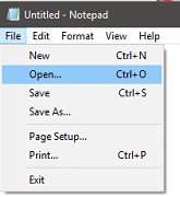 Check your Windows Hosts Files-open a file