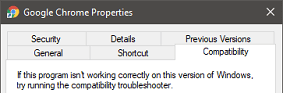 Run the App in Compatibility Mode