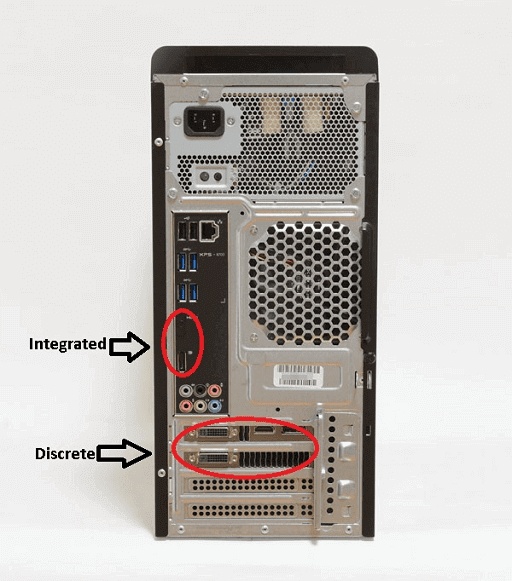 Checking the ports on a desktop computer