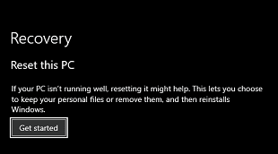 Reset the Windows to the Previous Version- Get Started