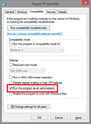 Run this program as administrator