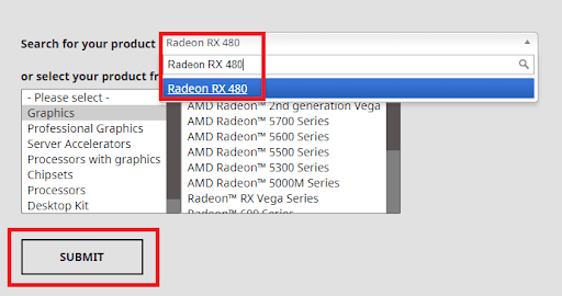Download the Driver from AMD’s Support Page