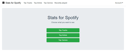 Stats for Spotify