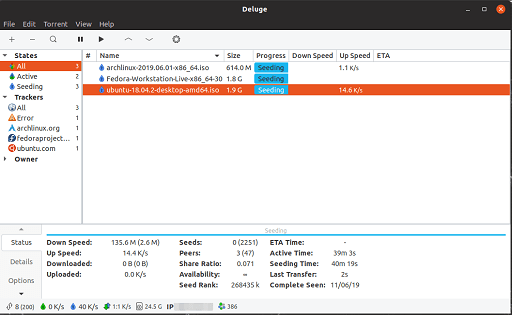 Deluge- Similar to uTorrent Yet Better