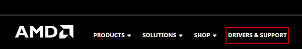 Download the driver via AMDs website- driver and support