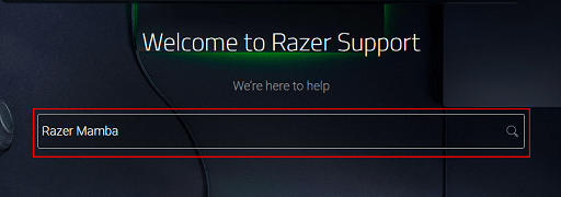 Download the driver from Razer’s website- search razer mamba