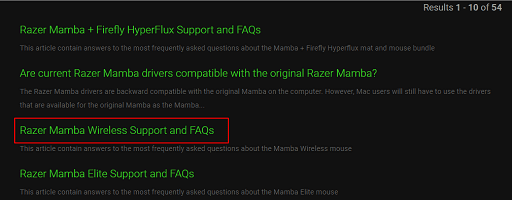 Razer Mamba Wireless Support and FAQs