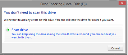 scan the drive