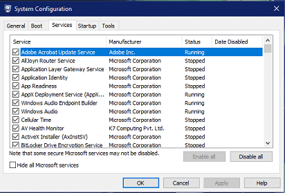 Take the Help of Clean Boot-system config