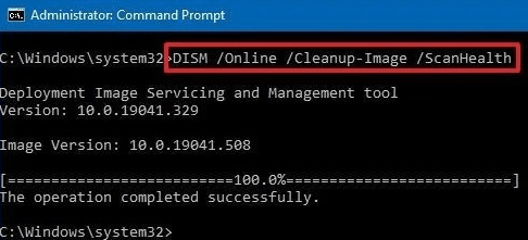 Input commands in the command line
