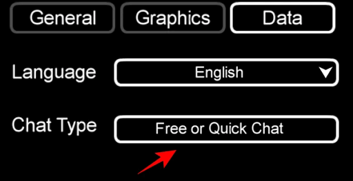 Set the chat type Free or Quick Chat in among us