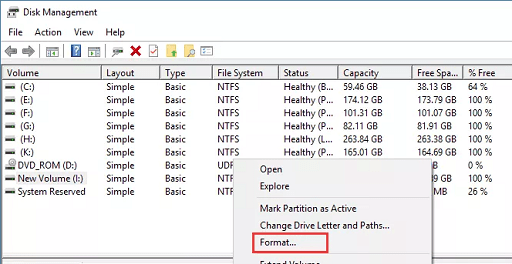 Use NTFS to format SSD