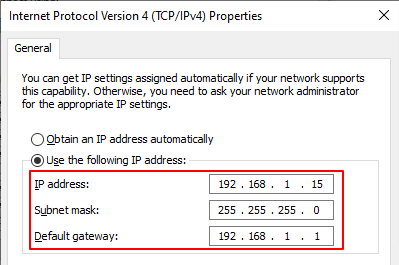 Internet Protocol Version- properties