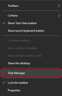 open task manager