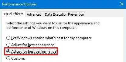 Adjust for best performance