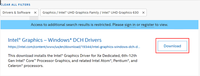 intel uhd graphics 630 driver windows 10 64 bit