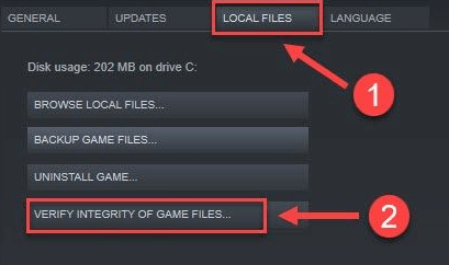 VERIFY THE INTEGRITY OF GAME FILES