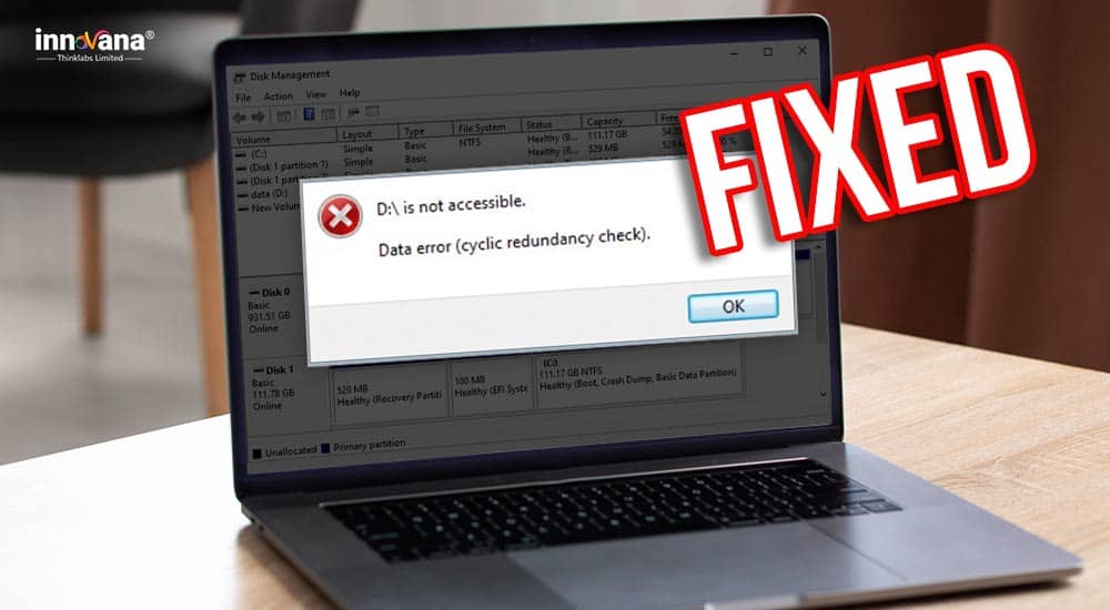 Fix data error (cyclic redundancy check)