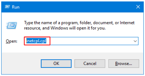 Input inetcpl.cpl
