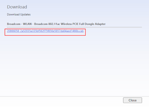 Download link of 802.11ac WLAN adapter driver